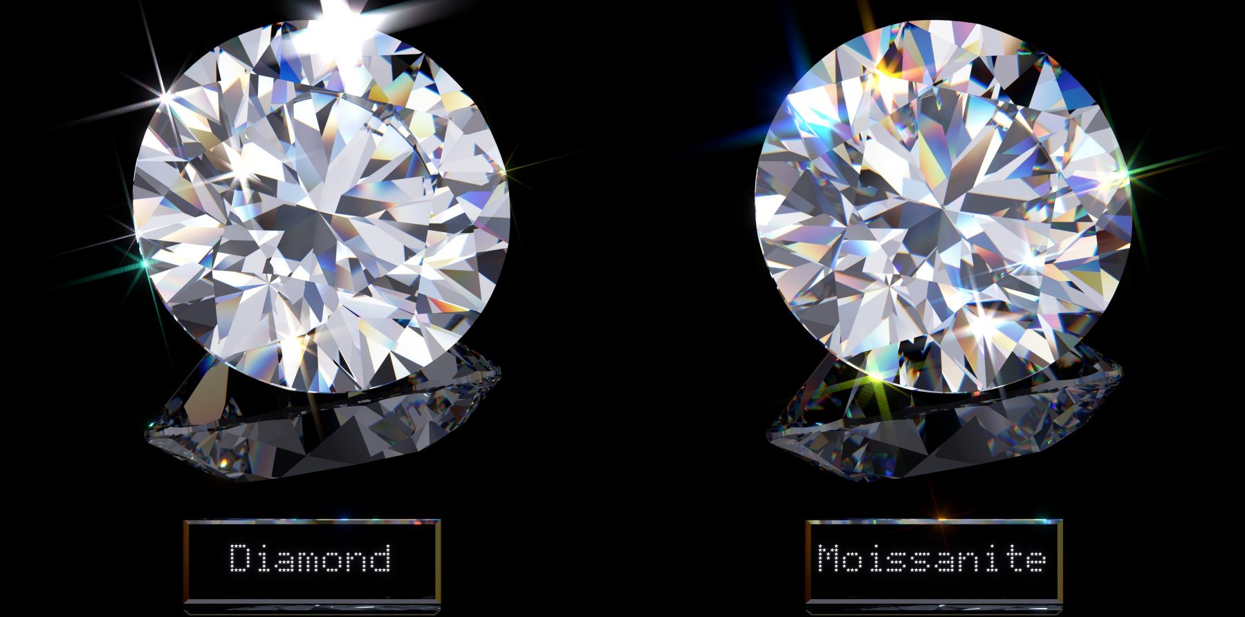 Moissanite và kim cương