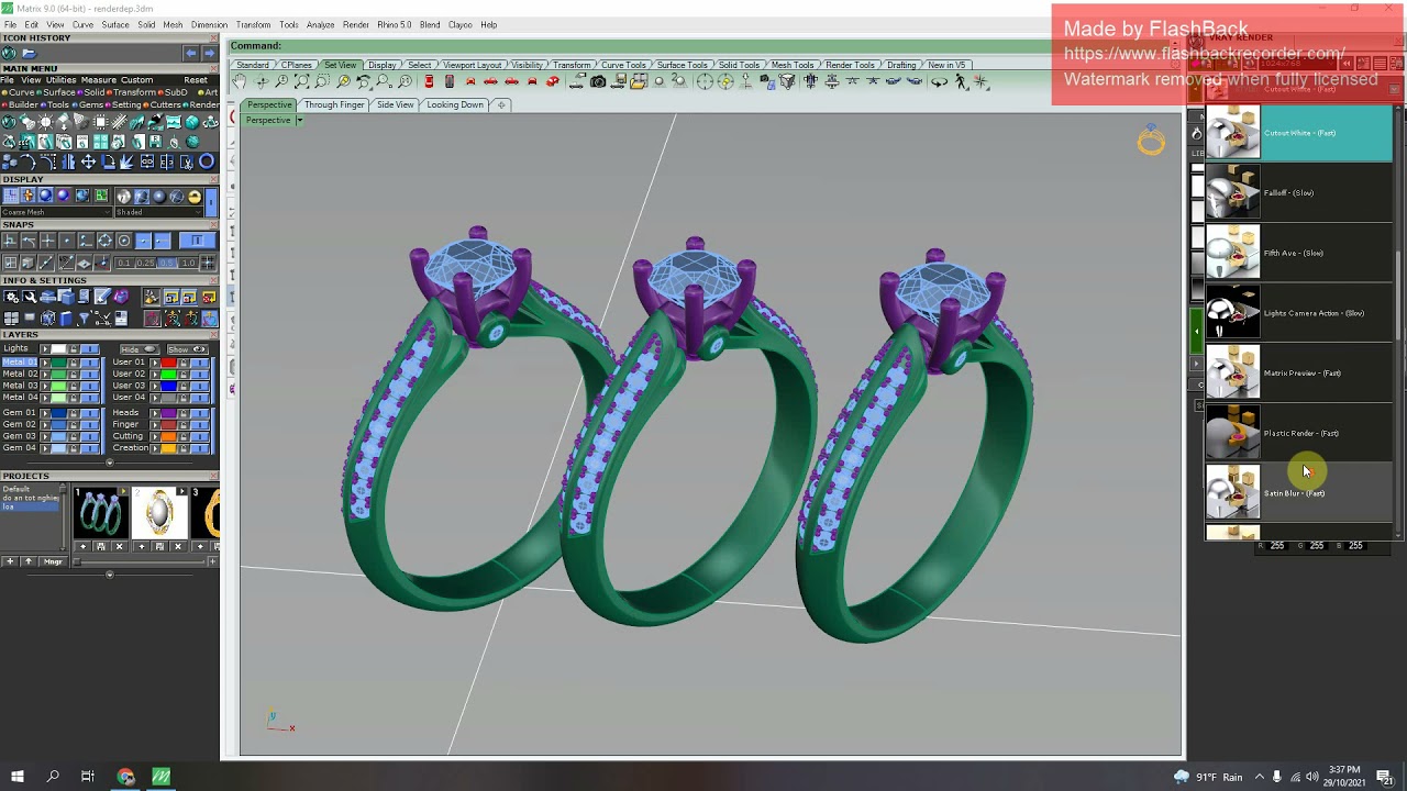 Render Trang Sức 3D