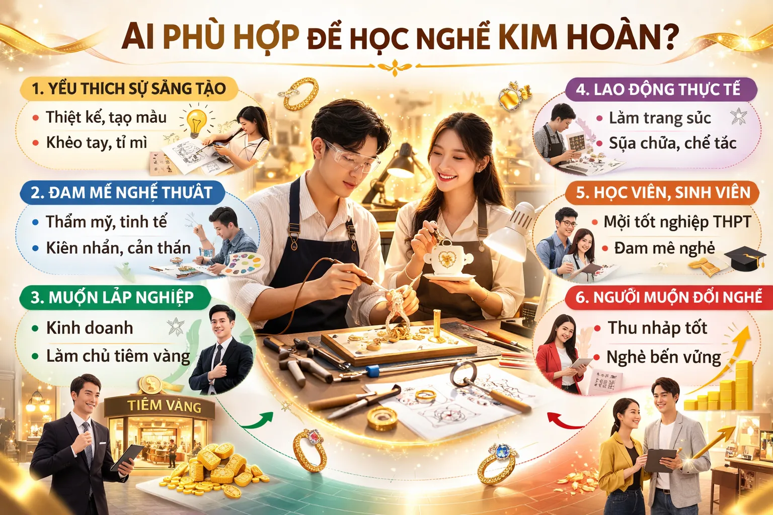 người ph&ugrave; hợp để học nghề kim ho&agrave;n