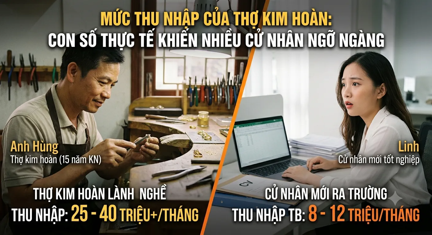 Nên học nghề kim hoàn hay đại học?