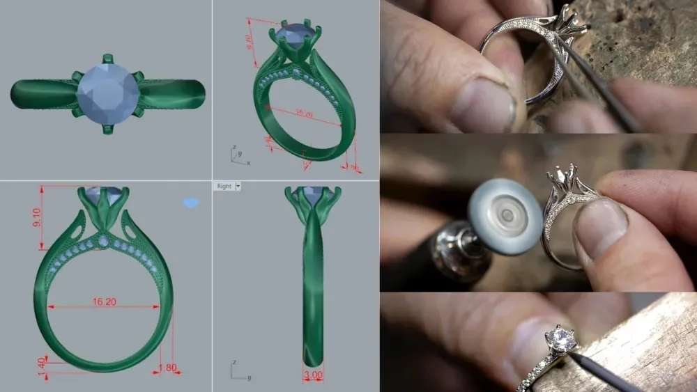 Quy Trình Chế Tác Trang Sức Chuyên Nghiệp: Hành Trình Từ Bản Vẽ 3D Đến Tuyệt Tác Tinh Xảo
