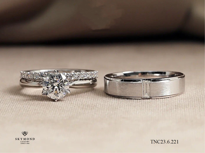 nhẫn cưới platin